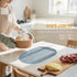 Set 2, Oval Placemats for Dining Table of Washable Leather Table Mats, Waterproof Heat-Resistant Non-Slip Kitchen