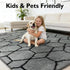 6x9 Fluffy Area Rugs for Living Room,Shag Area Rug for Bedroom,Geometric Soft Fuzzy Rug Non-Shedding Indoor Plush