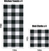 Set, 12" 12" 13" 28", Set 8 homing Buffalo Plaid Kitchen Towels and Dishcloths x and x of Bulk Cotton Waffle Weave Dish