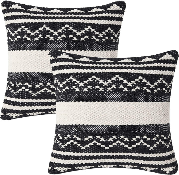 REDEARTH Handmade Boho Throw Pillow Covers - Bohemian Chic Farmhouse Style Accent