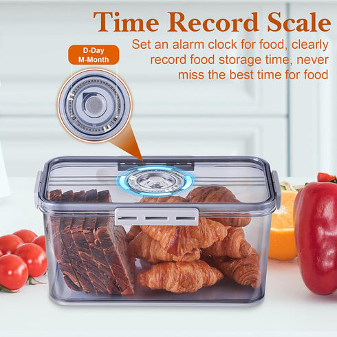 Counter ANYPROLUS Bread Box for Homemade Bread Boxes for Kitchen Airtight, Time Recording Bread Storage Container