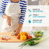 Wooden Cutting Board for Kitchen, Large Composite Wood, Thin, BPA Free & Eco-Friendly, 14.5 x 11.25 Inch