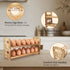 Countertop 24-Hole Counter Yuoyar Wooden Fresh Egg Holder - Stackable egg storage for Gathering Fresh Eggs - Egg Rack