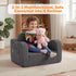 1-3 2-in-1 MeMoreCool Toddler Chair Comfy for Years Old, Corduroy Kids Couch Bed Fold Out, Foldable Baby Lounge Chair