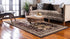 Unique Loom Taftan Collection Area Rug - Border Geometric Tribal Design, 2 ft 2 in x 3 ft, Brown/Tan
