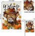 Welcome Fall Highland Cow Decorative Garden Flag, Autumn Farm Animal Pumpkin Maple Leaves Yard Outside Decorations, Thanksgiving Farmhouse Rustic Outdoor Small Home Decor Double Sided 12 x 18