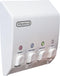 Better Living Classic Shower Dispenser 4 Chamber, Wall Mount Shower Shampoo and
