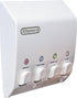 Better Living Classic Shower Dispenser 4 Chamber, Wall Mount Shower Shampoo and