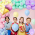 Ice Cream Themed Birthday Party Decorations for Girls, Balloon Garland Arch Kit with Happy Birthday Backdrop.