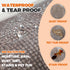 Heavy Duty Rug Storage Bag - Waterproof Plastic Cover for Rolled Carpet Up to 6 x 9 Feet, 4 Mil Thick - 1 Clear Bag, 92