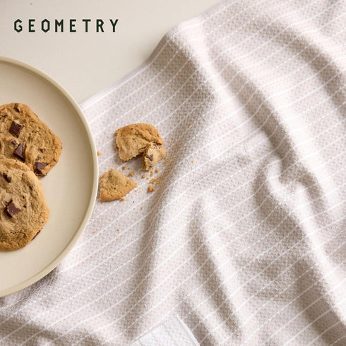 18" 30" 1 Pack GEOMETRY Kitchen Tea Towels - Quick Dry Microfiber Dish Towels for Kitchen All Lined Up, x