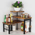Kitchen Countertop Organizer, 3 Tier Moveable Corner Shelf Kitchen Shelf with Hook,