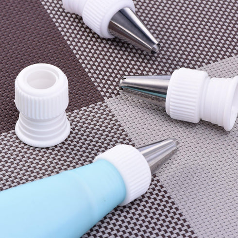 Shappy 12 Pieces Coupler Piping Bag Plastic Standard Couplers, Cake Decorating Pipe Tip for Frosting Icing