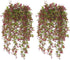 Artificial Hanging Vine, Sweet Potato Leaves Faux Ivy Garland, UV Resistant Plastic Plants for Indoor Outdoor