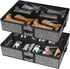 homyfort Under the Bed Shoe Organizer, Fits 12 Pairs & 4 Pairs Boots, Set of 2, Sturdy & Breathable Materials