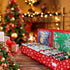 Christmas Wrapping Paper Storage Organizer, Heavy Duty Gift Wrap Bag with Pockets, Fits Holiday Accessories (Large)