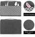 Yarwo Gray with Grid 2 Slice Toaster Cover, Nylon, Fits Most Standard 2 Slice Toasters, Pockets & Top Handle