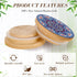 12 12 Jars(2.64 Inches) Uiifan Pcs Yogurt Jar Lids Reusable Bamboo Wooden Mandala Pattern Lids Compatible with Oui