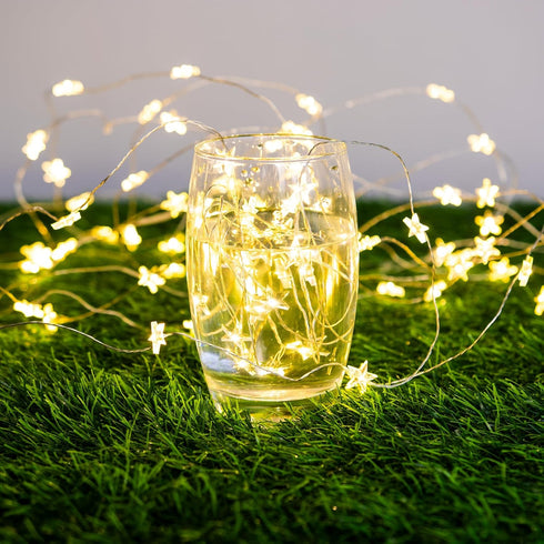 in,40FT 120 8 Star String Lights Plug LEDs Star Fairy Lights,Waterproof Starry Light with Modes Remote for Outdoor