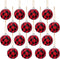 Deloky 16Pcs Buffalo Plaid Fabric Ball - 2.16 Inch Small Christmas Fabric Wrapped Balls for Tree Decoration