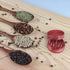 Spice Grinder Crasher 2 Inch Portable Size with Magnetic Lid - Red