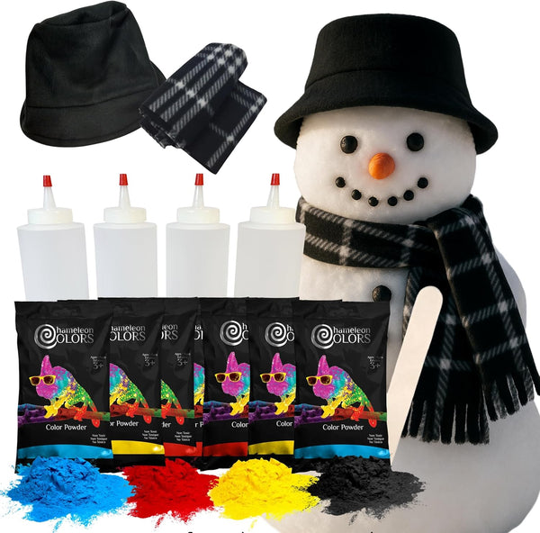 Chameleon Colors Snowman Kit & Snow Painting Bottles - Snowman Decorating Kit