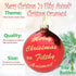 Tree Buddees Merry Christmas Ya Filthy Animal Glass Ornament