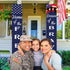 American Flag Soldier Porch Sign Banners - Patriotic Decoration for Memorial Day, 4th of July, Veterans Day, Labor Day