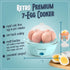 Nostalgia Retro Electric Large Hard-Boiled Egg Cooker, 7 Capacity, Poached, Scrambled, for Keto & Low-Carb