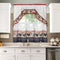 Printed Tier and Swag Window Curtain Set, 57 Inch Width, 36 Inch Length, Rooster, Machine Washable
