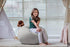 Wekapo Stuffed Animal Storage Bean Bag Chair Cover - Stuffable Zipper Beanbag for Organizing Children Plush Toys