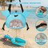 AMOR PRESENT Mesh Baby Beach Bag, Shell Collecting Bag with Shovel Crab-Shaped Adjustable Strap for Holding Shell Sea