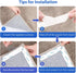 Rug Tape, 16 Pcs Dual Sided Washable Removable Rug Stopper, Non-Slip Adhesive for Hardwood Floors