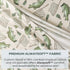 3 Pobibaby - Premium Twin Fitted Sheet, Flat Sheet with Pillow case - Ultra-Soft Cotton Blend, Stylish Woodland