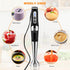 Electric Hand Blender Stick: 3-Angle Adjustable with Variable 21-Speed Control for Milkshakes | Smoothies | Soup |