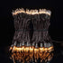 YULETIME Clear Christmas Lights with Brown Wire, 66 Feet 200 Count, Pack of 2 Sets 33 Ft Mini Light Set