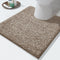 Yimobra Bathroom Rugs Mat, Extra Soft Non-Slip Water Absorbent Thick Floor Mats, 24" x 20", Brown&White