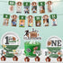 192pcs First Year Down Birthday Party Decorations Include Photo Banner High Chair Banner Backdrop Tablecloth Balloons