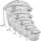 Set of 5 Tea Infuser for Loose Tea, Stainless Steel Tea Ball Infusers with Chain for Spices Herbs