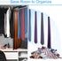 Belt Hanger for Closet, Max 42 Belts, Sturdy Wood Rack with 14 Hooks, Black, 1 Pack