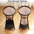 3-Tier Yusong Round Side Table, Small Drink Table for Small Spaces, Industrial End Table, Accent Nightstand Bedside