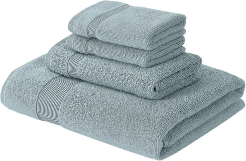 6-Piece 100% Set 2 2 2 Modern Threads Otis Cotton Towel Zero Twist Jacquard Chevron Includes Bath Towels, Hand Towels