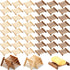 Amyhill 50 Pcs Bamboo Wood Soap Dish Bulk Bathroom Wooden Soap Holder
