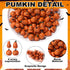 Vertintong 80 Pcs Halloween Miniature Pumpkin Figurines Mini Resin Fake Pumpkin Creepy Craft for Halloween Village Doll