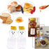 BWESOO 2Pcs 8 Oz Yellow Plastic Bear Honey Bottle Jars, Empty Honey Squeeze Bottle with Flip-top Lid for Storing