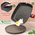 Moss & Stone 11In Square Grill Pan, Nonstick Die Casting Aluminum, Removable Handle for Indoor Cooking, Meats &