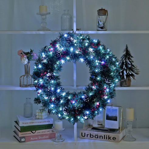 33ft 100LED JMEXSUSS White Fairy Lights Battery Operated, Green Copper Wires Christmas Lights with Remot, Twinkle Fairy