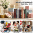 ENCIMART Metal Bookends Creative Coffee Bookends Decorative Cute Kitchen Book Ends for Shelves Bookshelf Home Office