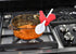HOME-X Red Rooster Spoon Holder - Fun Kitchen Accessories, Pot/Pan Clip for Hostess Gifts