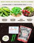 50 35,000 Tactiko Survival Vegetable, Herb & Fruit Seed Kit - U.S.A. Harvested Varieties - Over Non-GMO Heirloom Seeds